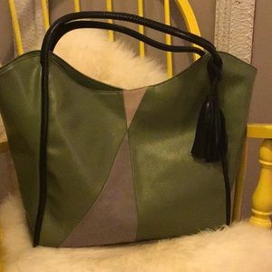 Lionel Faux Leather Shoulder Bag
